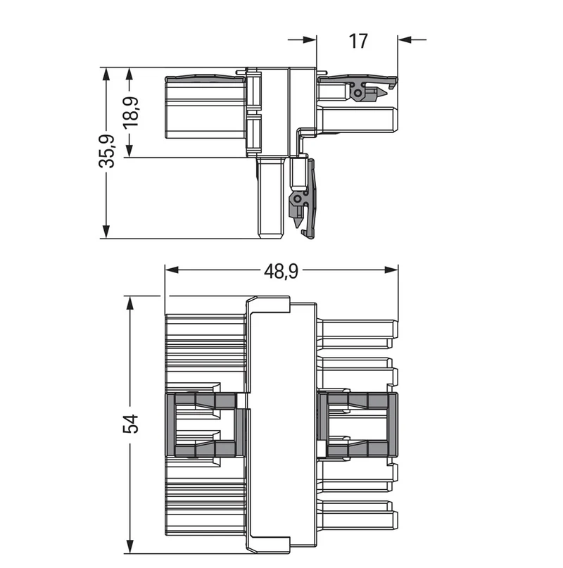 WAGO 5-poliger T-Verteilerstecker Mit Verriegelungsclip - 770-620