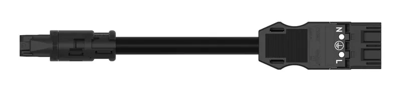 Wago Midi Eca Adapter Kabel 4M Schwarz 3x2.5mm - 774-9993/1507-401