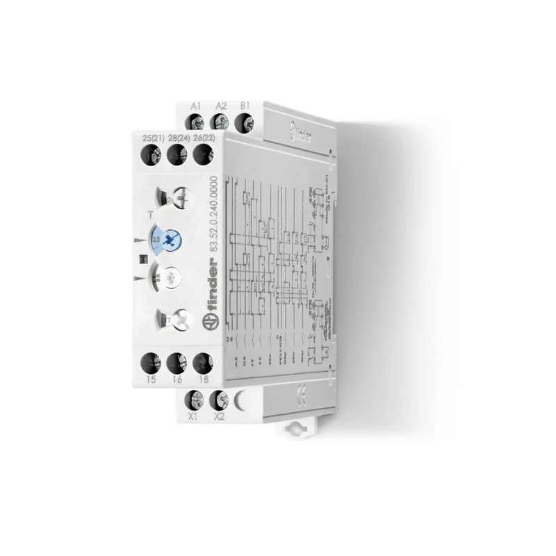 Finder 83.52 Multifunktionales Industrielles Zeitrelais 24-240V - 83.52.0.240.0000