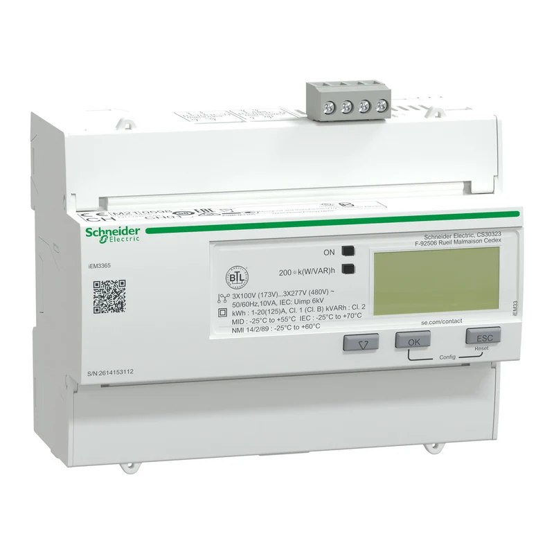 Schneider Electric Iem3365 125A Bacnet Energiemessgerät - A9Mem3365