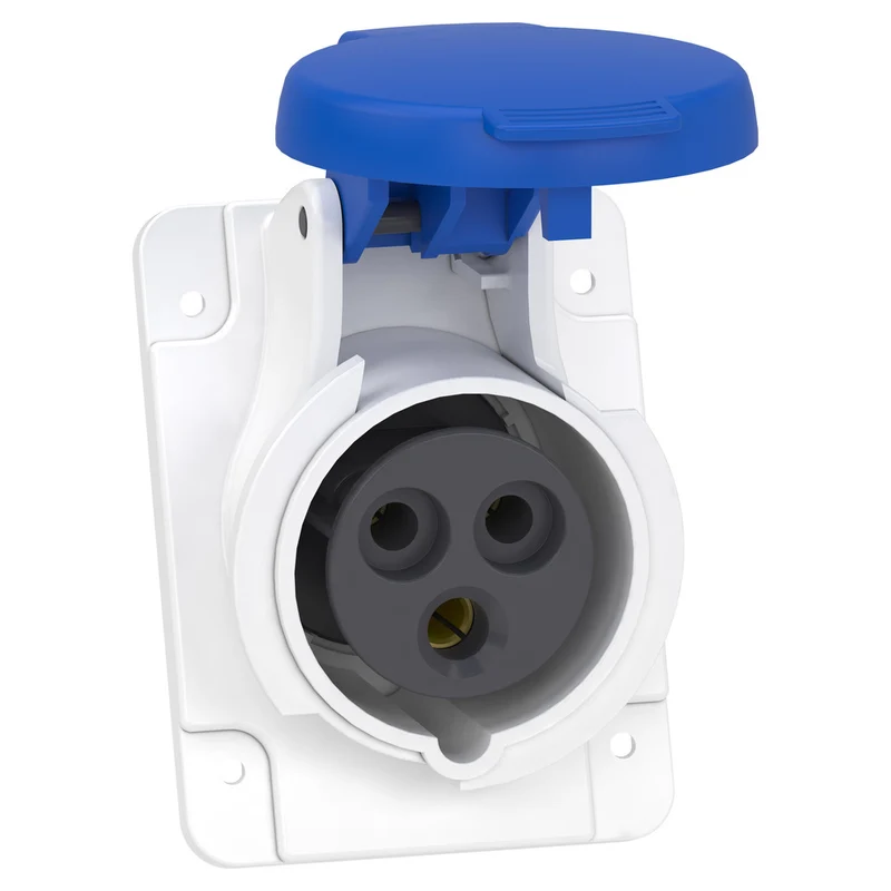 Schneider Electric PratiKa 16A Abgewinkelte Steckdose IP44 - PKF16F423