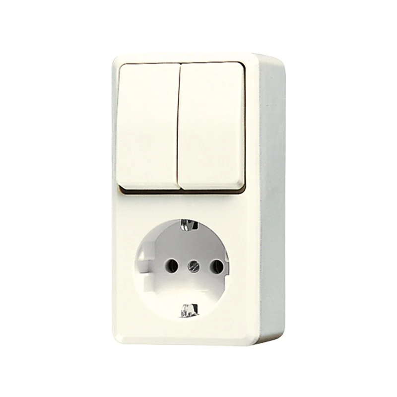 Jung Ap600 Kombinierter Schalter Steckdose Aufputz - 675A