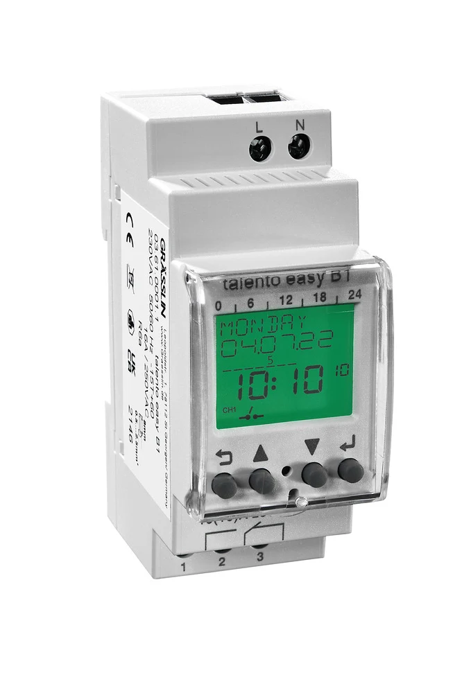 Grasslin Talento 371 Digitaler DIN Schienen Timer Schalter - G03.61.0001.1