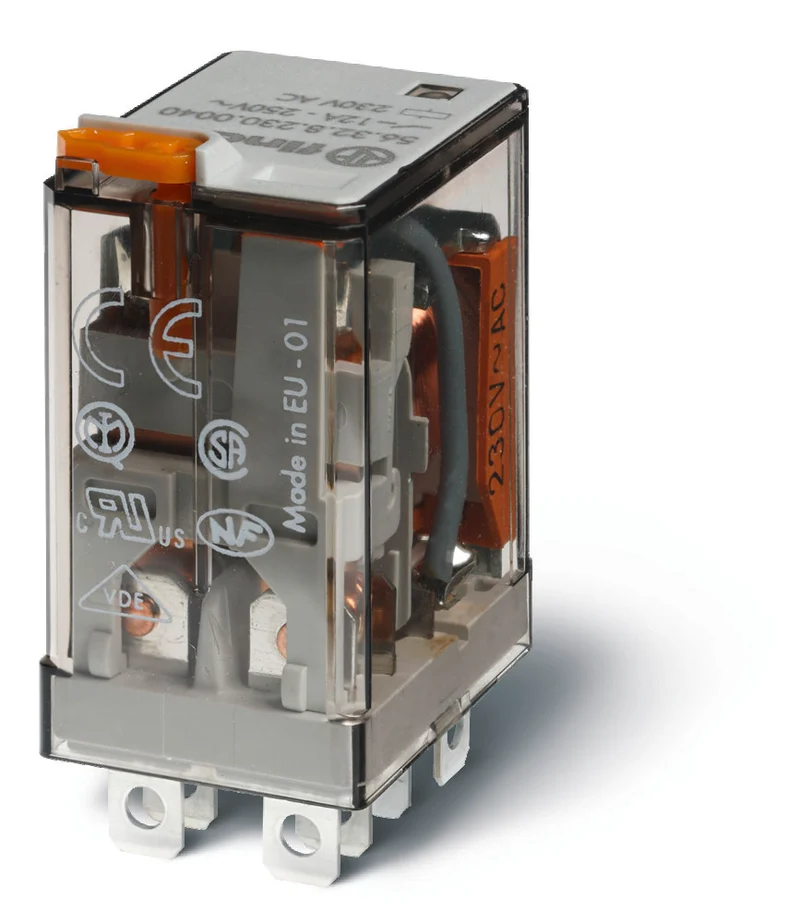 Finder 56 Serie Leistungsrelais 12A 230VAC Doppel CO Kontakt - 56.32.8.230.0040