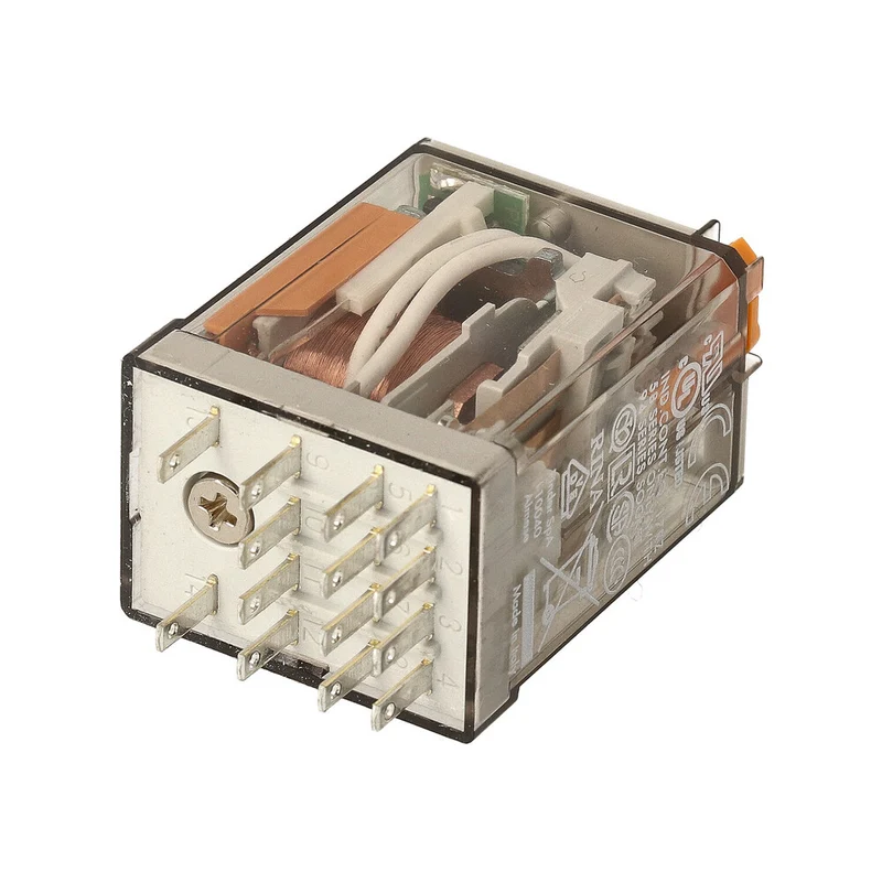 Finder 55.34 Industrielles 4CO Relais 7A 24VAC Mit LED - 55.34.8.024.0050