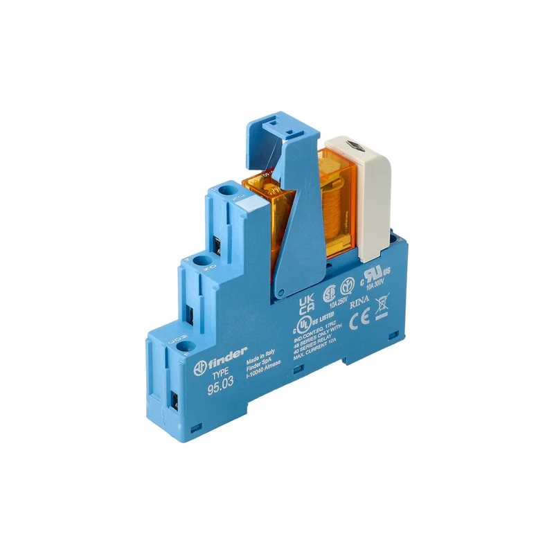 Finder Schnittstellenrelaismodul 24 V AC 10 A Einfacher CO Kontakt - 48.31.8.024.0060