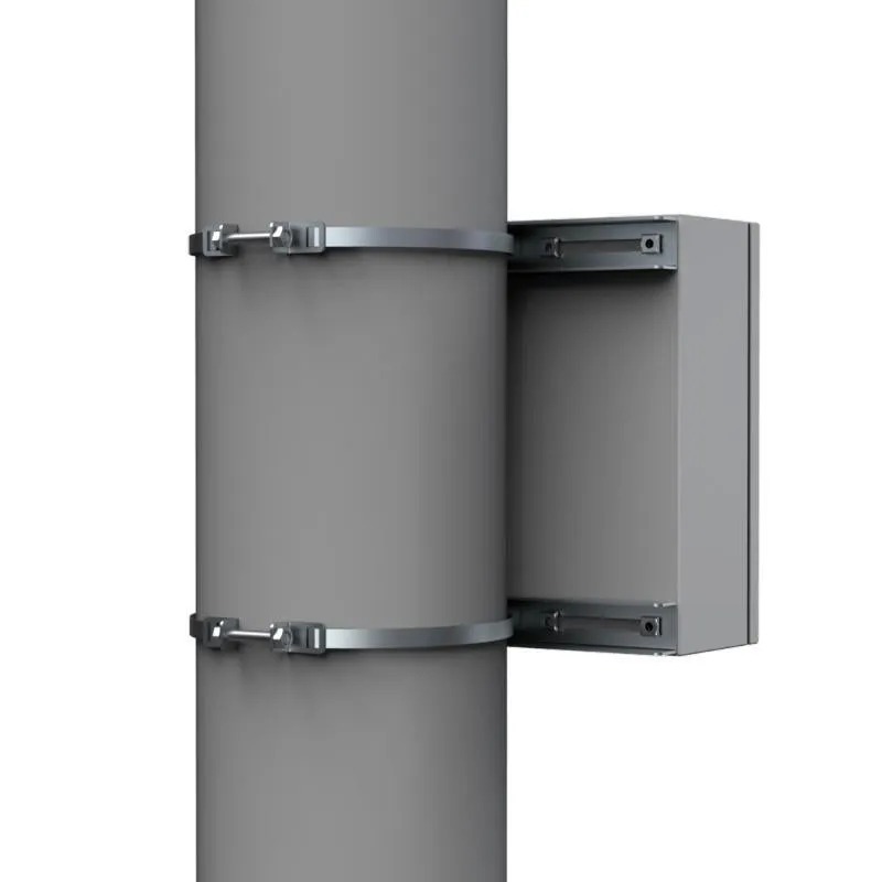 Mastmontagegehäuse Halterung 400mm Verzinkter Stahl - EPF0400